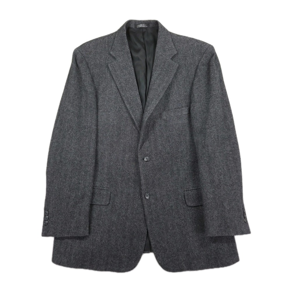 Woolrich Blazer Mens 44R Herringbone Lambswool Sport Coat 2 Button
